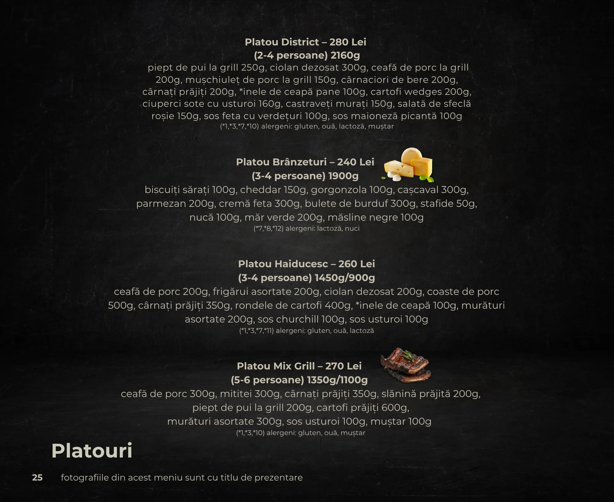 Meniu À la Carte pagina 28